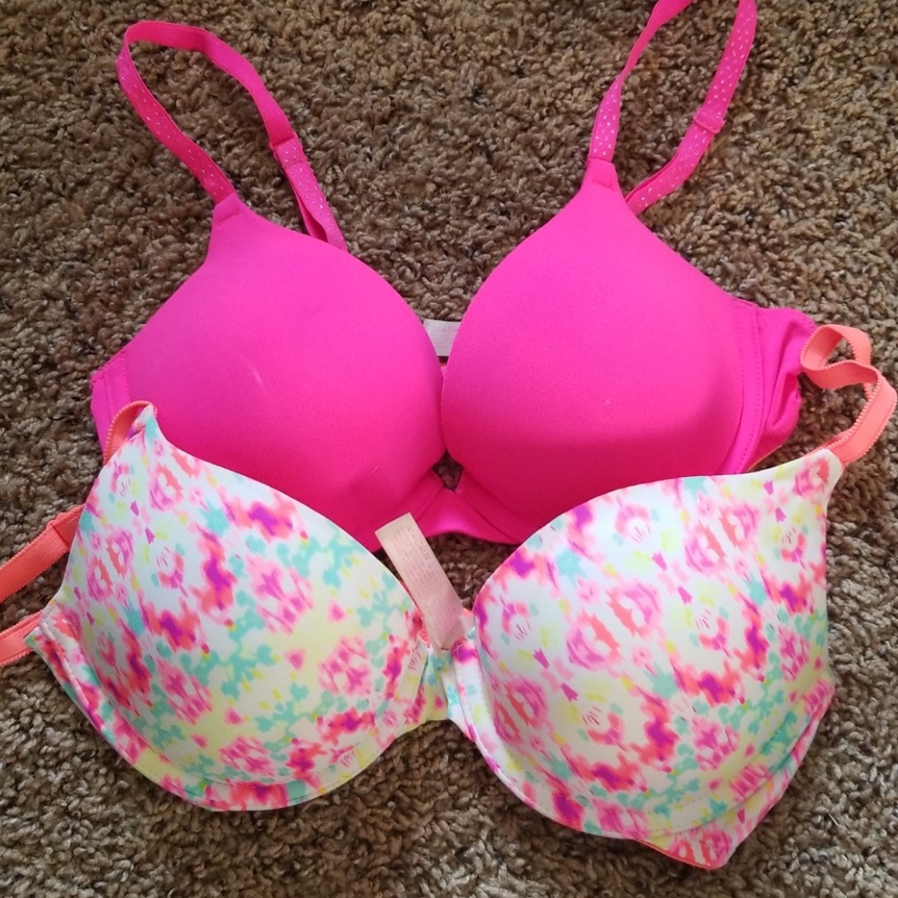 Pink Pushup Bras